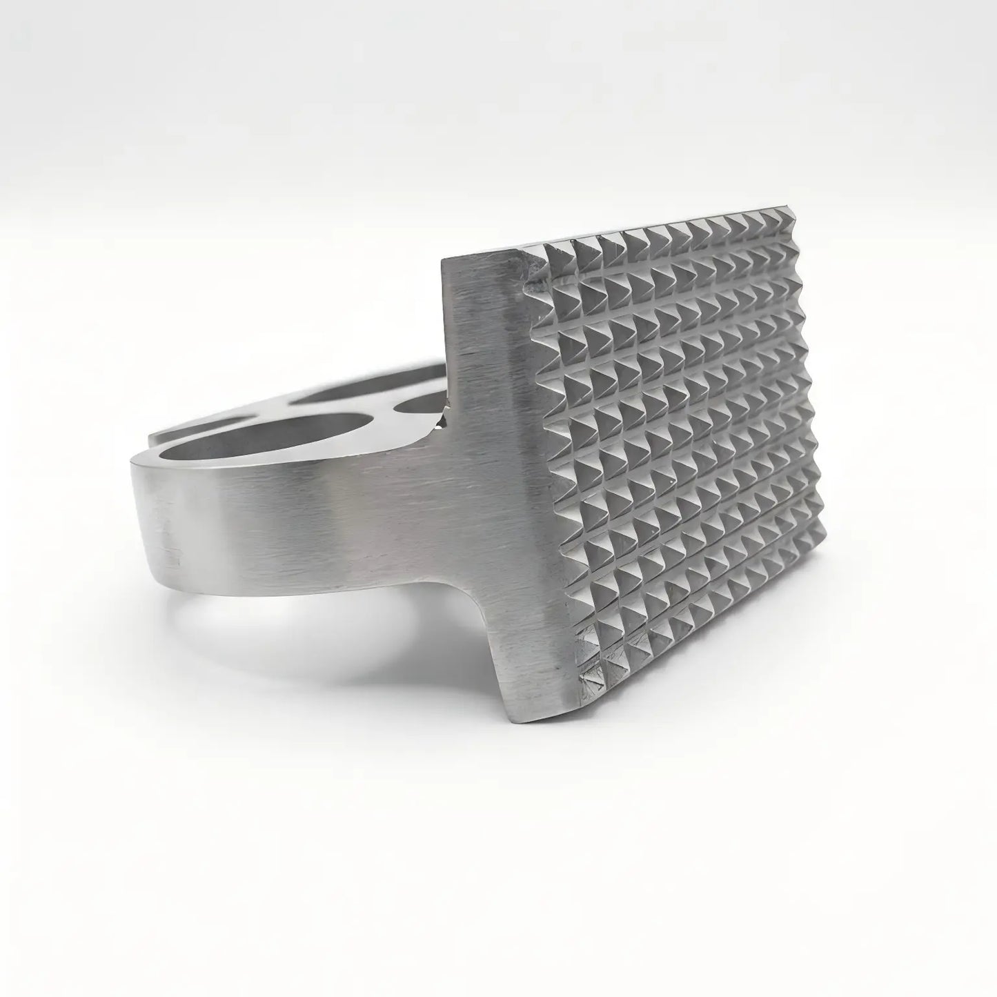 Heavy-Duty Die-Cast Metal Meat Tenderizer Mallet with Ergonomic Handle for Steak and BBQ Preparation