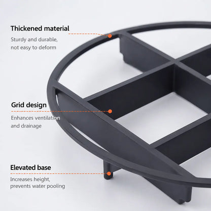 Thickened Breathable Plant Pot Riser Stand - Single Unit for Elevating Flower Pots and Preventing Water Accumulation in Home Gardening