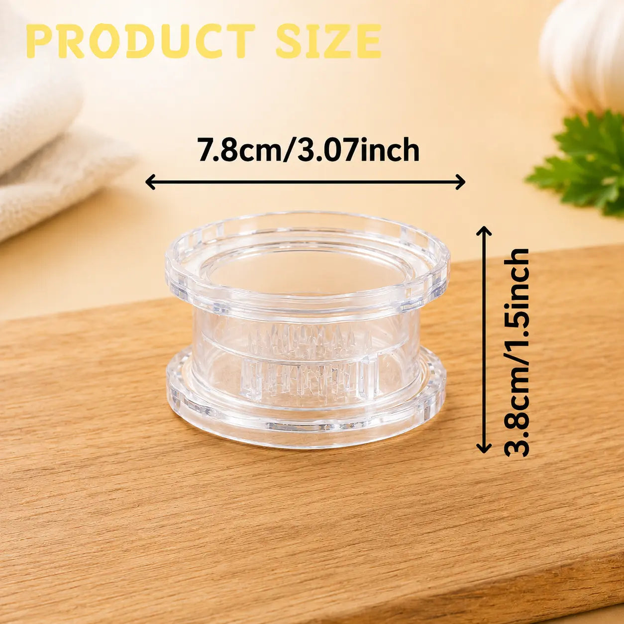 Manual Garlic Twister Mincer - Durable and Convenient Kitchen Tool for Garlic, Onion, and Ginger Preparation