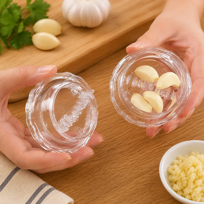 Manual Garlic Twister Mincer - Durable and Convenient Kitchen Tool for Garlic, Onion, and Ginger Preparation