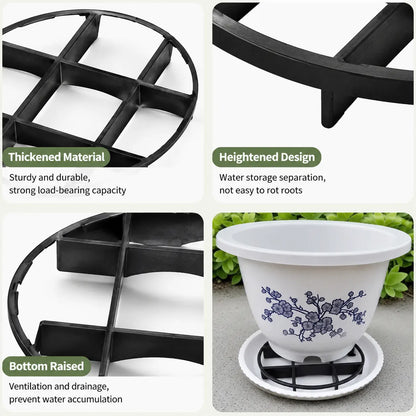 Thickened Breathable Plant Pot Riser Stand - Single Unit for Elevating Flower Pots and Preventing Water Accumulation in Home Gardening