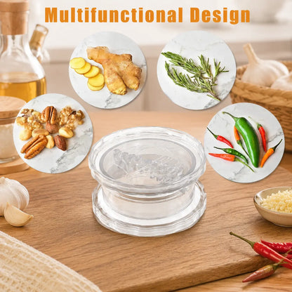 Manual Garlic Twister Mincer - Durable and Convenient Kitchen Tool for Garlic, Onion, and Ginger Preparation